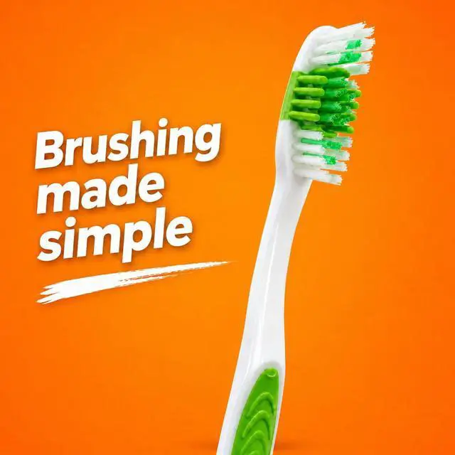 Alt view image 6 of 7 - Adult Toothbrushes 6 Pack, Manual Toothbrush Value Pack with Firm Bristles, Comfortable Grip Handles for Daily Oral Care (Firm) | Firm