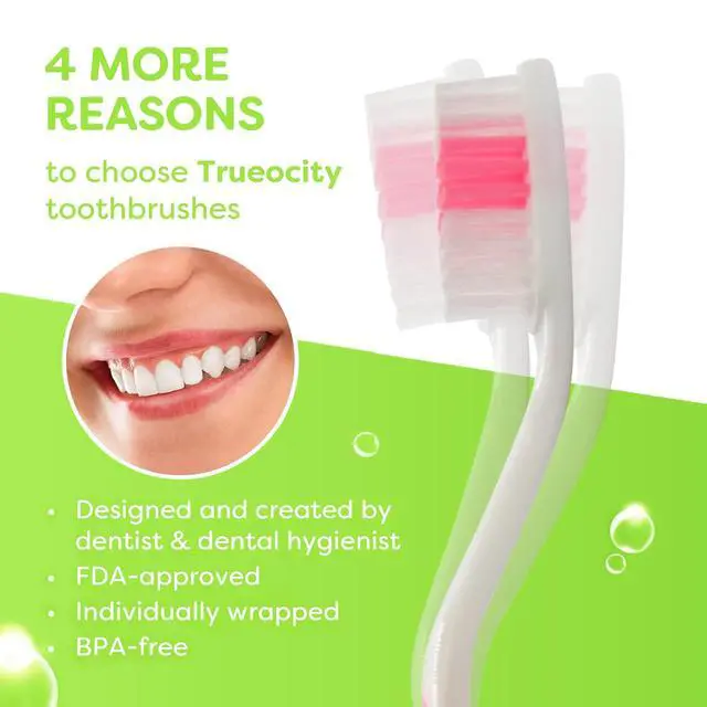 Alt view image 5 of 7 - 30 Pack Individually Wrapped Toothbrushes - Medium Bristle, Multi-Colored and Perfect for Adults and Kids, Travel Pack, Disposable Toothbrushes for Bulk Use, Oral Care Supplies