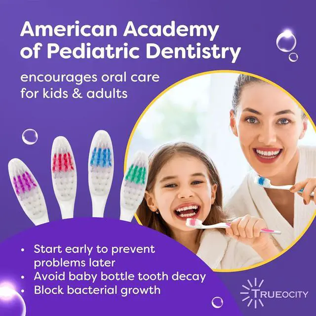 Alt view image 7 of 7 - 30 Pack Individually Wrapped Toothbrushes - Medium Bristle, Multi-Colored and Perfect for Adults and Kids, Travel Pack, Disposable Toothbrushes for Bulk Use, Oral Care Supplies