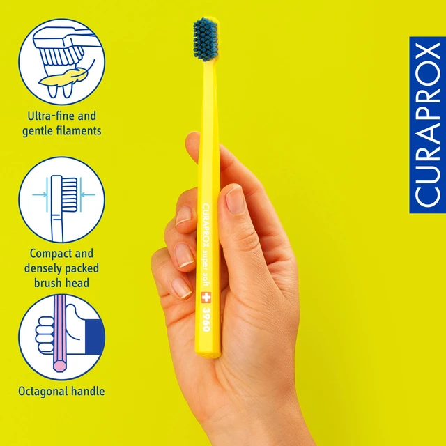 Alt view image 4 of 7 - CS 3960 Super Soft Toothbrush, Random Color, Single Pack, Swiss Made