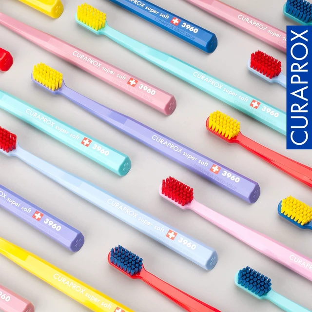 Alt view image 6 of 7 - CS 3960 Super Soft Toothbrush, Random Color, Single Pack, Swiss Made