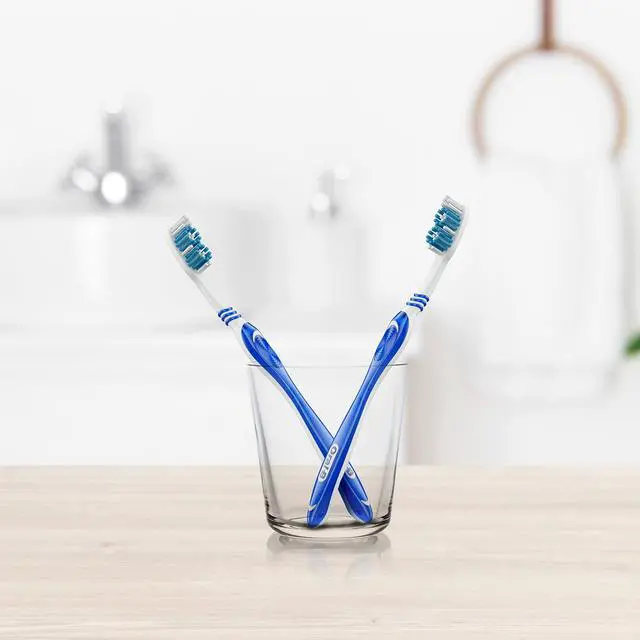 Alt view image 5 of 7 - Cavity Defense Bacteria Fighter Manual Toothbrush for Men, Women, Adults 6 Pieces, Soft