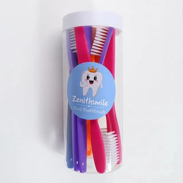 Alt view image 5 of 6 - 12 Pcs Super Hard and Firm Toothbrush for Adult, Deep Cleaning Manual Toothbrush
