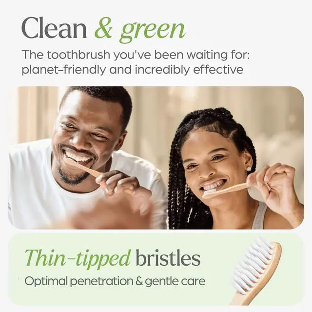 Alt view image 2 of 7 - Soft Bristles Toothbrushes for Adults - 10 Pack | Toothbrushes for Sensitive Gums, BPA-Free, Gentle Tapered Bristles
