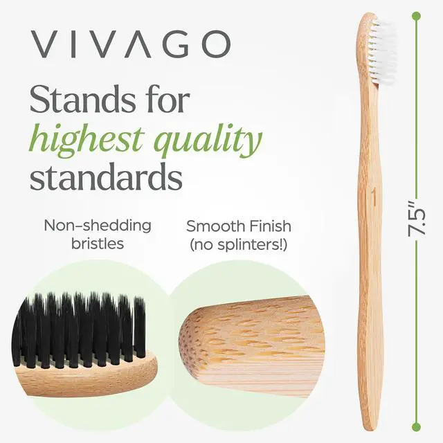 Alt view image 5 of 7 - Soft Bristles Toothbrushes for Adults - 10 Pack | Toothbrushes for Sensitive Gums, BPA-Free, Gentle Tapered Bristles
