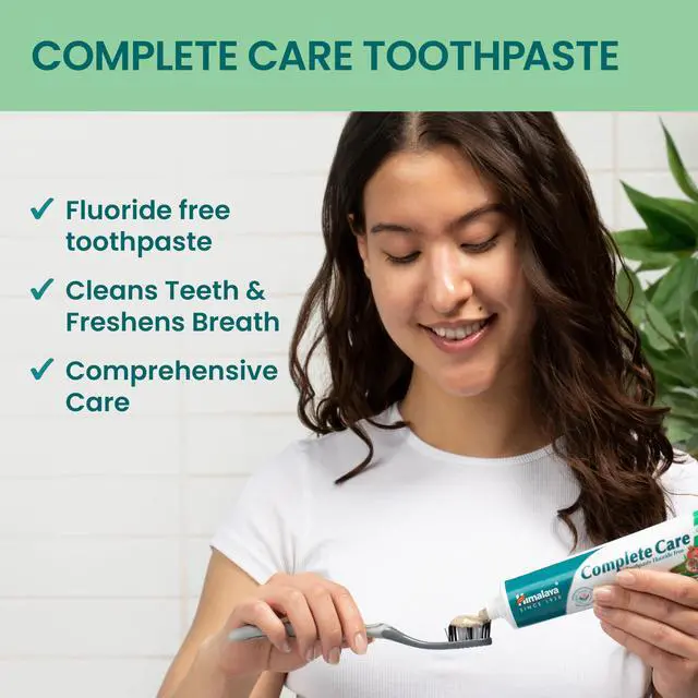 Alt view image 3 of 6 - Complete Care Fluoride Free Toothpaste, 6.17 oz Each | Fluoride Free Toothpaste for Clean Teeth & Long-Lasting Fresh Breath with Neem & Pomegranate Plant Based, SLS-Free