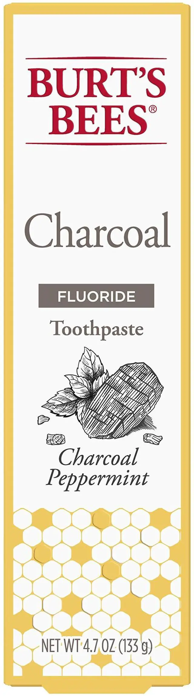 Main image of Toothpaste, Charcoal with Fluoride, Peppermint, 4.7 oz