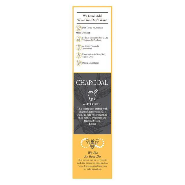 Alt view image 5 of 7 - Toothpaste, Charcoal with Fluoride, Peppermint, 4.7 oz