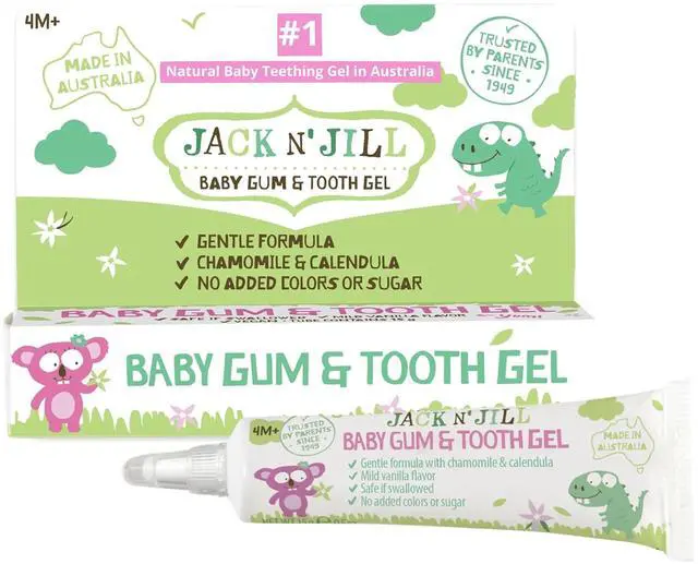 Main image of Natural Baby Gum & Tooth Gel for Teething, 0.5 oz (15g) | Naturally Derived Chamomile & Calendula, Drug-Free, No Added Sugars, Suitable for 4 Months & Up