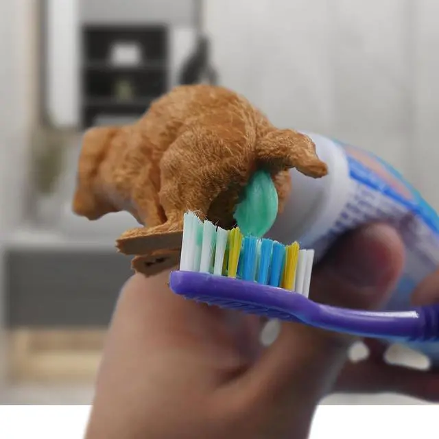 Alt view image 4 of 7 - 2 Pcs Poop Toothpaste Dispenser, Hilarious Golden Retriever Puppy Poop Toothpaste Dispense, Dog Butt Toothpastes Topper,Suitable for Dog Lovers