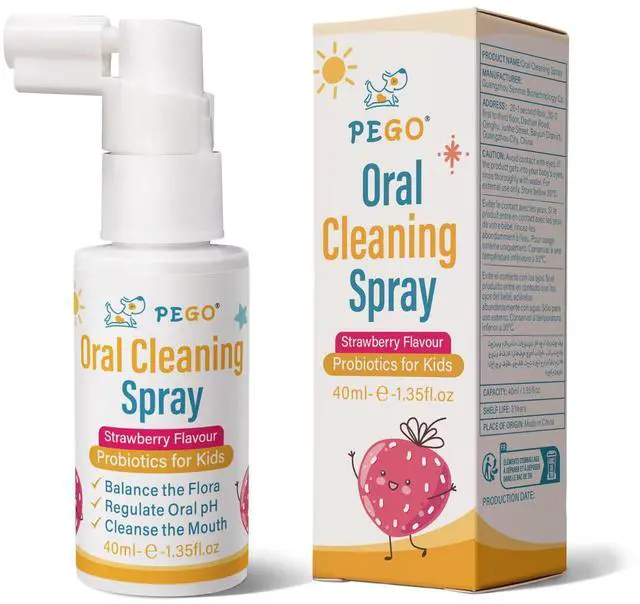 Main image of Kids Oral Spray, Toddler Toothpaste Helper for Daily Oral Care and Fresh Breath, Kid's Mouth Spray with Fluoride Free for Newborn to Preschoolers (40ml*1, Strawberry)