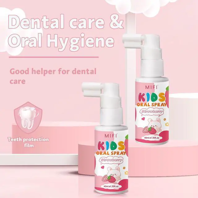 Alt view image 2 of 7 - Kids Oral Spray - Fresh Breath for Children & Toddlers, Fruit-Flavored Oral Care Spray, Easy to Use, Perfect for Home & Travel for Baby's Daily Oral Care (1Pack, Strawberry)