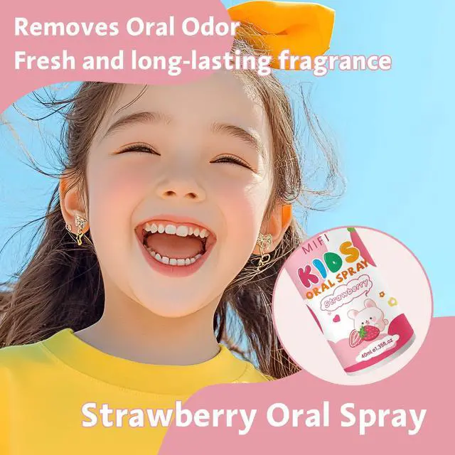 Alt view image 6 of 7 - Kids Oral Spray - Fresh Breath for Children & Toddlers, Fruit-Flavored Oral Care Spray, Easy to Use, Perfect for Home & Travel for Baby's Daily Oral Care (1Pack, Strawberry)