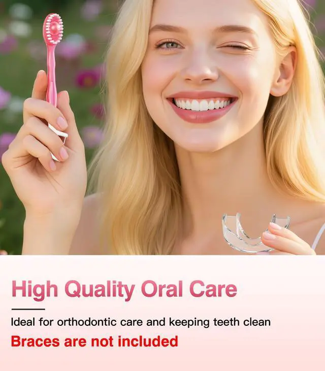 Alt view image 7 of 7 - 12 Pack 5 in 1 Disposable Mini Toothbrush Travel Set Peach Flavor | Individually Wrapped, Built-in Toothpaste, Floss, Tooth Pick, Tongue Scraper, Portable for Kids Adults