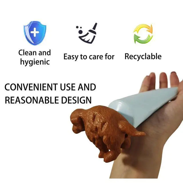 Alt view image 4 of 6 - 2 Pcs Funny Dog Butt Toothpaste Dispenser, Fun Silicone Dog Butt Toothpaste Squeezer Hilarious Golden Retriever Poop Topper Dispenser Hilarious Animal No Mess Kid Toothpaste Toppers Tooth Pastetooth
