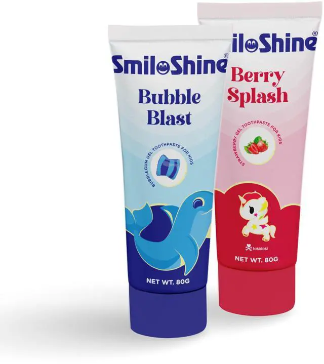 Main image of Unicorn Gel Toothpaste for Kids - Strawberry Flavor and Bubble Gum Flavor