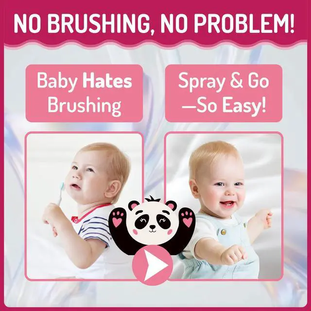 Alt view image 3 of 7 - Kids Oral Spray, Toddler Toothpaste Helper for Cavity Prevention and Fresh Breath, Children Anticavity with Fluoride Free for Newborn to Preschoolers, Kid's Mouth Spray, 40ml/1.35fl.oz (Strawberry_1P)