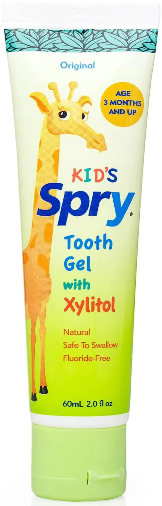 Main image of Natural Kids Xylitol Tooth Gel, Original 2 Fl Oz (Pack of 1) | Fluoride Free Xylitol Toothpaste for Baby, Toddler and Kids Age 3 Months and Up, Support Development of Emerging Teeth