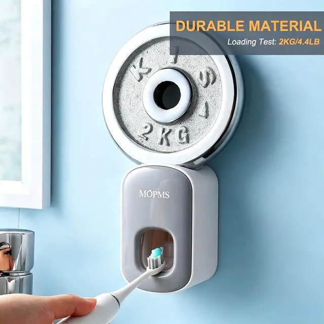 Alt view image 3 of 5 - Automatic Toothpaste Dispenser Wall Mounted for Kids and Adult 1Pcs | Automatic Toothpaste Squeezer Holder for Bathrooms