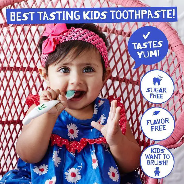 Alt view image 4 of 7 - Natural Toothpaste, Flavor Free, 1.76 oz (Pack of 1) | Fluoride Free Kids & Toddlers Toothpaste, Gently Cleans Teeth, 40% Xylitol, BPA Free, No Artificial Dyes