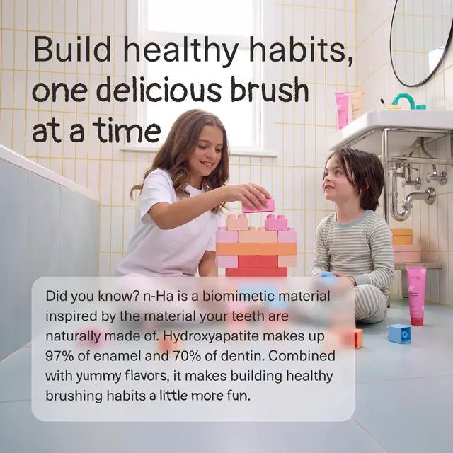 Alt view image 7 of 7 - Kids Toothpaste - Fluoride Free Nano Hydroxyapatite Toothpaste | Kids Oral Care - Orange Cream - 4 Oz, 1PK