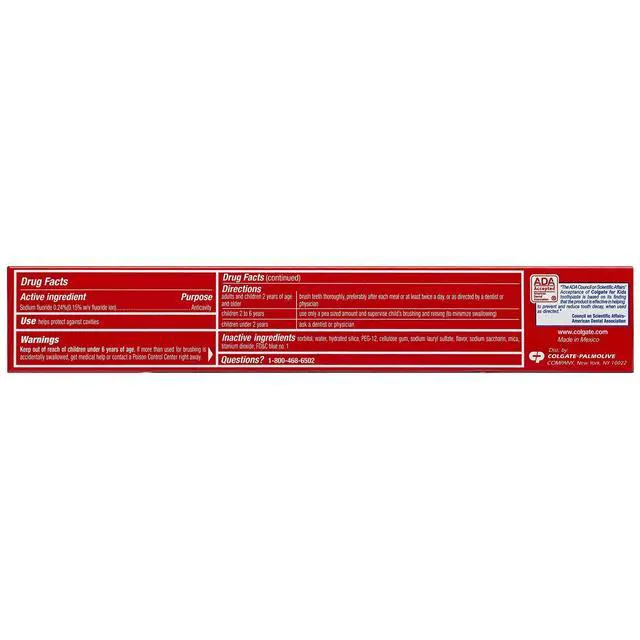 Alt view image 5 of 6 - Colgate Kids Toothpaste Cavity Protection, Bubble Fruit, 2.7 Ounces (3 Pack), 2.7 Ounce