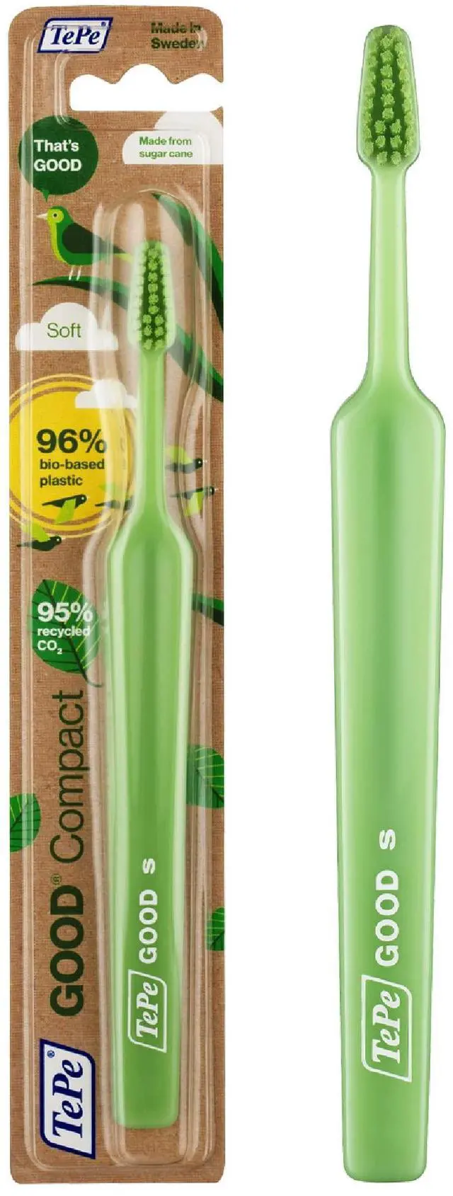 Main image of Good Soft-Bristle Toothbrush for Adults and Teens, Pack of 1, Compact