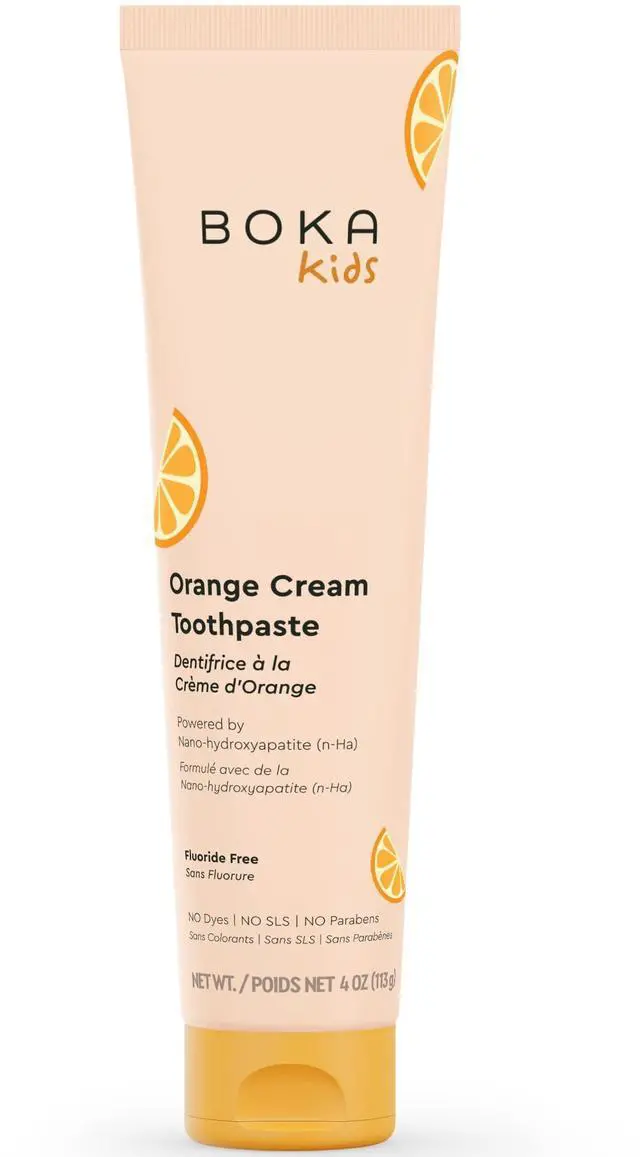 Main image of Kids Toothpaste - Fluoride Free Nano Hydroxyapatite Toothpaste | Kids Oral Care - Orange Cream - 4 Oz, 1PK