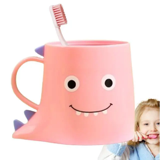 Alt view image 7 of 7 - Toothbrush Cup Kids Comfortable Multifunctional Mouthwash Cup | Safe Bathroom Accessories for Girls Boys Kids Children Students Teens Dormitory Home Apartment Washroom Countertop