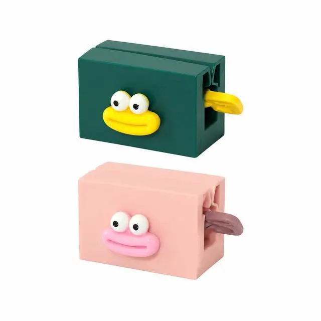 Alt view image 2 of 5 - 2 Pack Cartoon Toothpaste Squeezer Set, Manual Tube Wringer Roller Tool for Bathroom Toothpaste Waste Reduction