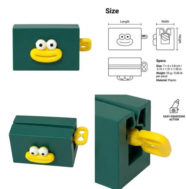 Alt view image 5 of 5 - 2 Pack Cartoon Toothpaste Squeezer Set, Manual Tube Wringer Roller Tool for Bathroom Toothpaste Waste Reduction