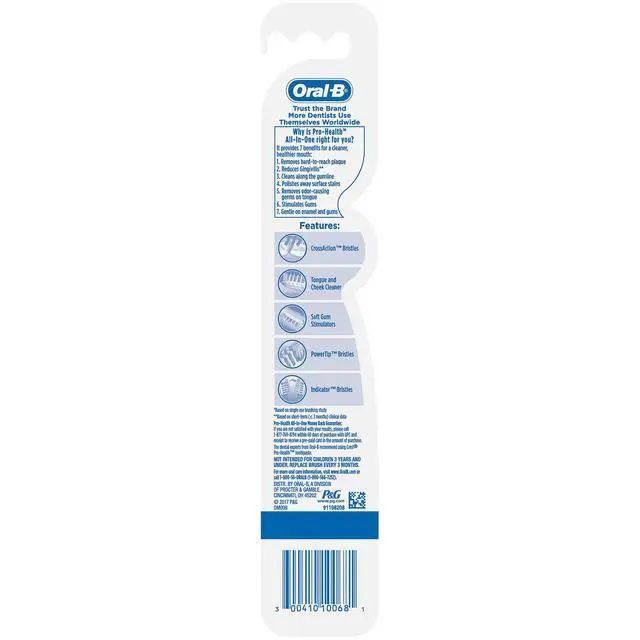 Alt view image 2 of 2 - Pro-Health All-in-One Toothbrush, Medium