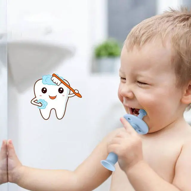 Alt view image 4 of 7 - Baby Teether Toothbrush - 360 Degree Silicone Teething Toy with Suction Base, Soft Toddler Pacifier, Gum Massager Newborns, Infant Hygiene and Soothing Teether | for Babies 6-12 Months