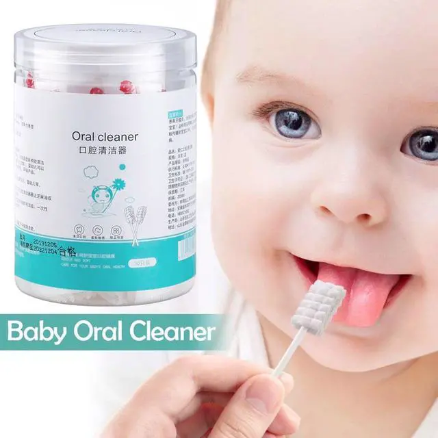 Alt view image 3 of 7 - Baby Tongue Cleaner Gauze Portable Soft Toddler Toothbrush, Individually Wrapped Care Tool | Portable SkinFriendly Hygienic Gauze Tip for Children Boys Girls Travel Nursery Clean Routine