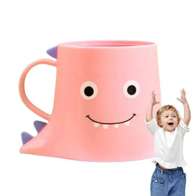 Main image of Dinosaur Toothbrush Cup Comfortable Multifunctional Mouthwash Cup | Thickened Bathroom Accessories for Girls Boys Kids Children Students Teens Dormitory Home Apartment Washroom Countertop