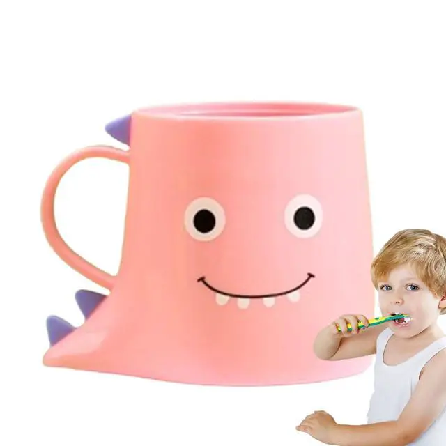 Alt view image 7 of 7 - Dinosaur Toothbrush Cup Comfortable Multifunctional Mouthwash Cup | Thickened Bathroom Accessories for Girls Boys Kids Children Students Teens Dormitory Home Apartment Washroom Countertop