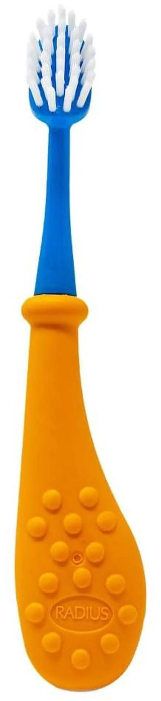 Main image of Big Kidz Forever Toothbrush with Replaceable Head, Extra Soft Kids 6+, BPA-Free, ADA Accepted, Right & Left Handed, Tangerine/Blue, Pack of 1