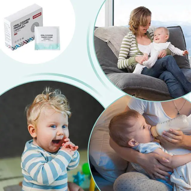 Alt view image 5 of 7 - Mouth Cleaning Finger Cover Non-Woven Fabric 0-1 Years Old Children | 10pcs Mouth Cleaner for Travel Boys Girls