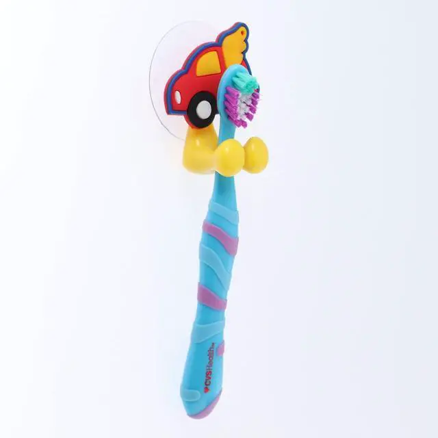 Alt view image 3 of 3 - Car Suction Toothbrush Holder for Mirror Wall - Yellow