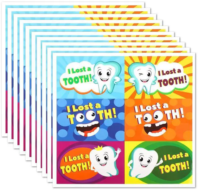 Main image of 60pcs I, Cute Tooth Stickers Lost Tooth Stickers Lovely Dental Stickers Dental Stickers for Kids Lost Tooth Decoration Stickers for Kids Toothbrush Cup Decoration