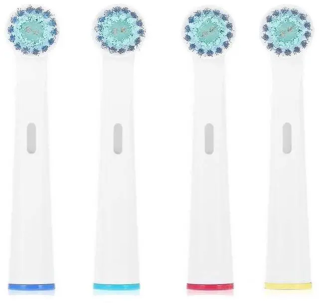Main image of Kids Sensitive Brush Heads, Compatible with Oral-B Gentle For Kids, Genius, Smart Series, Black, Triumph, Professional Smart Series and Advance Power Toothbrush - Pack of 4
