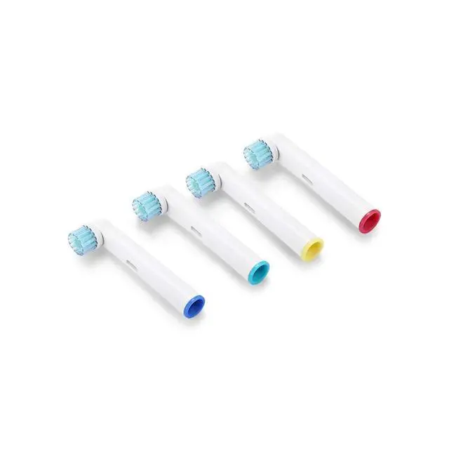 Alt view image 2 of 5 - Kids Sensitive Brush Heads, Compatible with Oral-B Gentle For Kids, Genius, Smart Series, Black, Triumph, Professional Smart Series and Advance Power Toothbrush - Pack of 4
