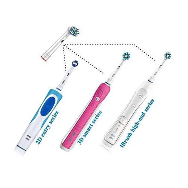 Alt view image 5 of 5 - Kids Sensitive Brush Heads, Compatible with Oral-B Gentle For Kids, Genius, Smart Series, Black, Triumph, Professional Smart Series and Advance Power Toothbrush - Pack of 4
