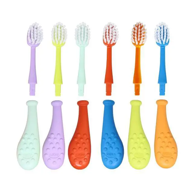 Alt view image 6 of 7 - Big Kidz Forever Brush Replaceable Head Toothbrush for Children, 6 Years and Up, BPA Free ADA Accepted for Growing Teeth and Gums - Right and Left Handed, Extra Soft