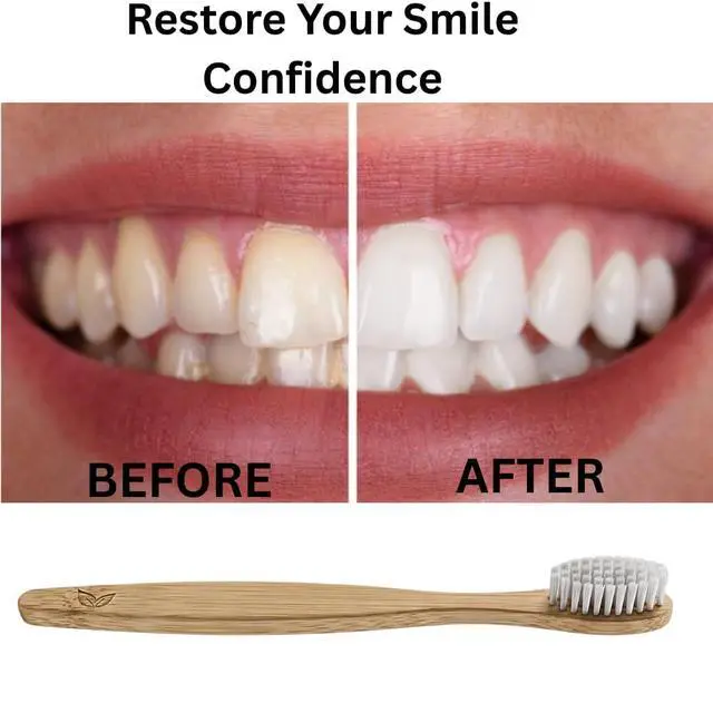 Alt view image 5 of 7 - Bamboo Toothbrush Set, 12Pack EcoFriendly Soft Bristle Brushes with Biodegradable Wooden Handles, Natural Oral Care for Adults & Kids, TravelReady