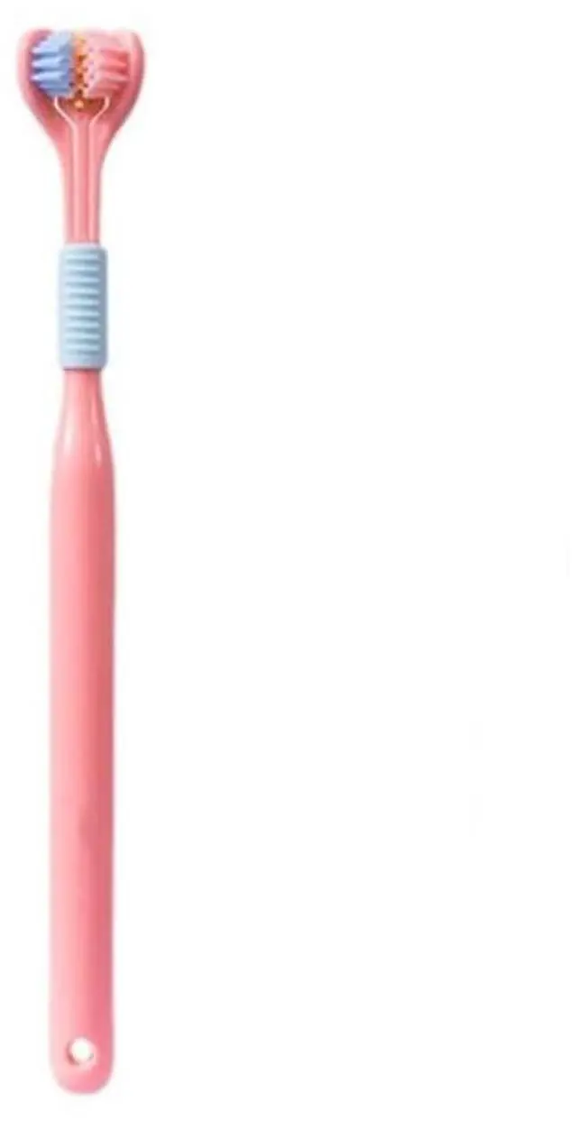 Main image of 1Pc Random Color Three-Sided Soft Hair Toothbrush,Toothbrush Medium,Effective Wrap-Around Design,Deeply and Thoroughly To Clean Teeth and Gums,Manual Toothbrushes Suitable for Adults And Children