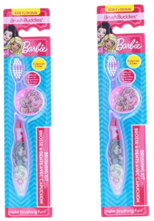 Main image of Barbie Toothbrush with Cap | Pack of 1