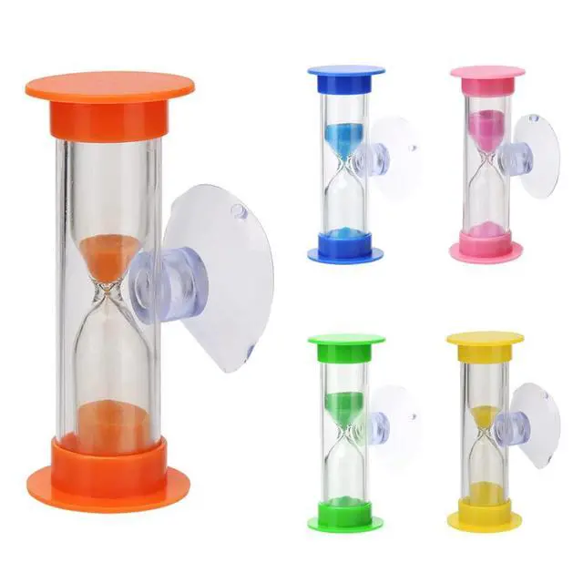 Alt view image 5 of 7 - 3 Minutes Blue Hourglass Child Brushing Timer with Suction Cup Home Decoration Hourglass Toothbrush Timer for Children Brushing Clever