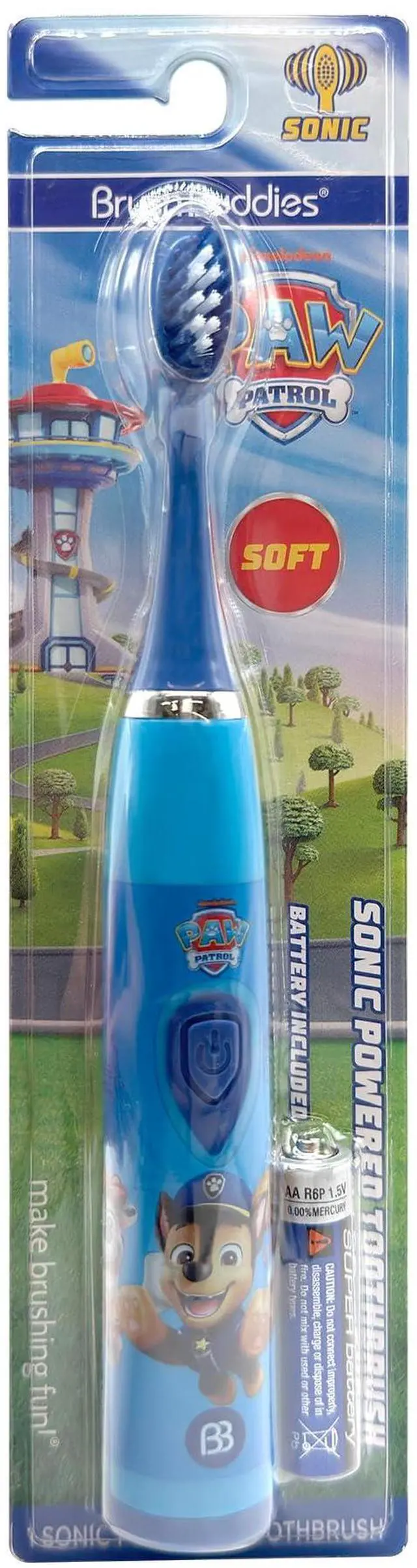 Main image of Paw Patrol Sonic Toothbrush for Kids Ages 3+ Battery Powered Kids Toothbrush with Soft Bristles Toddler Sonic Toothbrush Paw Patrol Electric Toothbrush for Boys and Girls