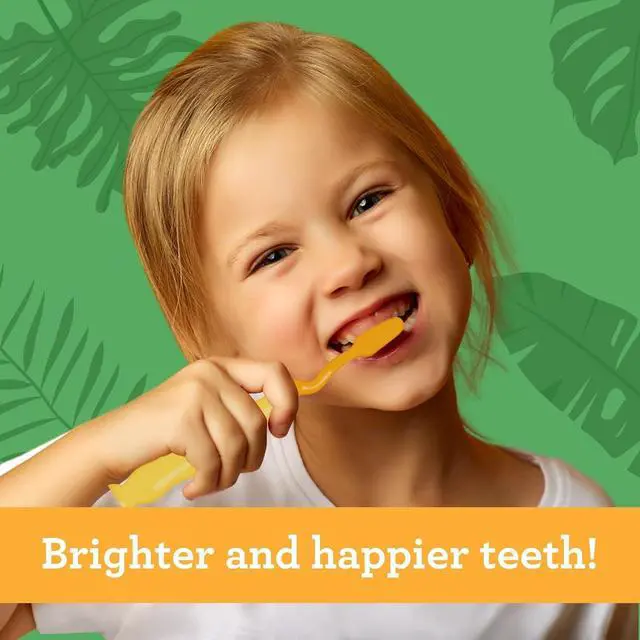 Alt view image 5 of 6 - Kids Toothbrush with Suction Cup & Fun Animal Designs - Soft Bristles for Healthy Gums- Non-Slippery & Mess-Free Toothbrush, 3+ Age- 4 Count (Pack of 2)